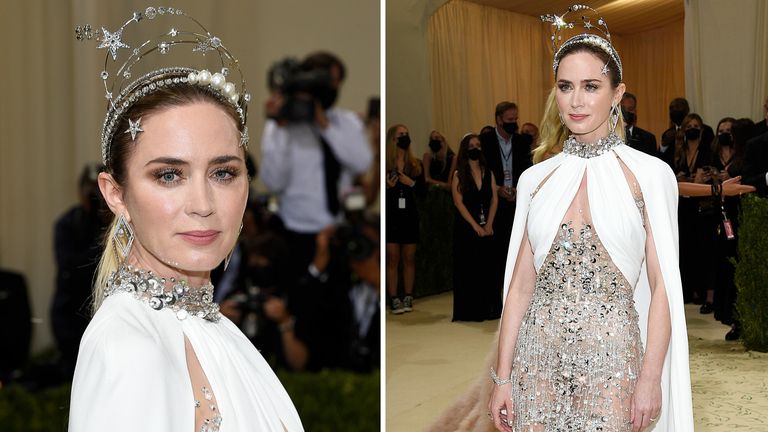 Emily Blunt attends The Metropolitan Museum of Art's Costume Institute benefit gala 
PIC:AP 