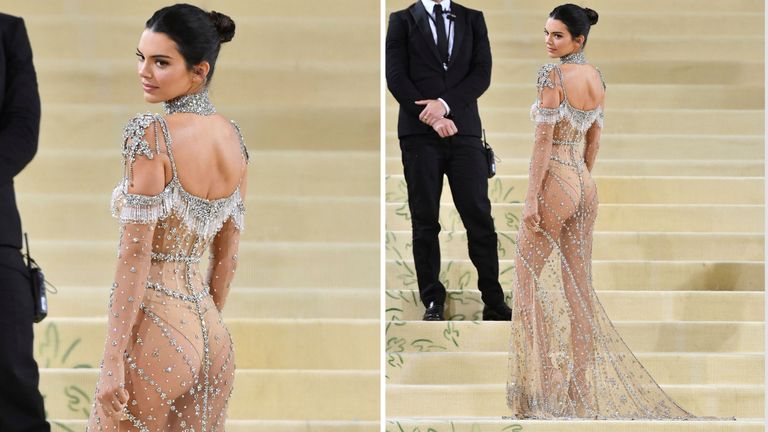 Kendall Jenner at the 2021 Met Gala 
PIC:AP