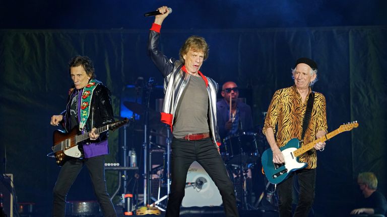 The Rolling Stones kick off their U.S. tour, a month after the death of drummer Charlie Watts, in St. Louis
