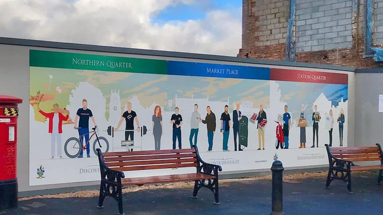 The mural has been criticised for a lack of diversity