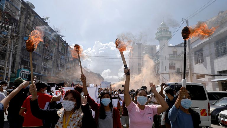 Since the military took control of Myanmar, people have protested its rule