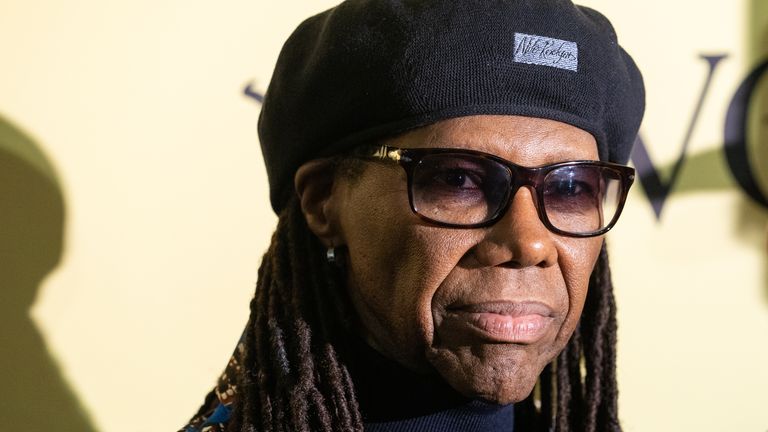 Chic frontman Nile Rodgers at the Ivor Novello Awards in 2021