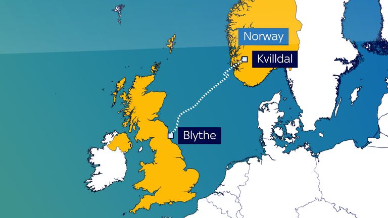 L'interconnecteur acheminera les fournitures de la Norvège vers le Northumberland