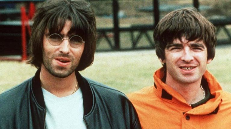 Liam and Noel Gallagher at the Oasis Knebworth gigs. Pic: Times Newspapers/Shutterstock

Oasis at the Knebworth Festival, Britain - Aug 1996
Liam and Noel Gallagher

Aug 1996