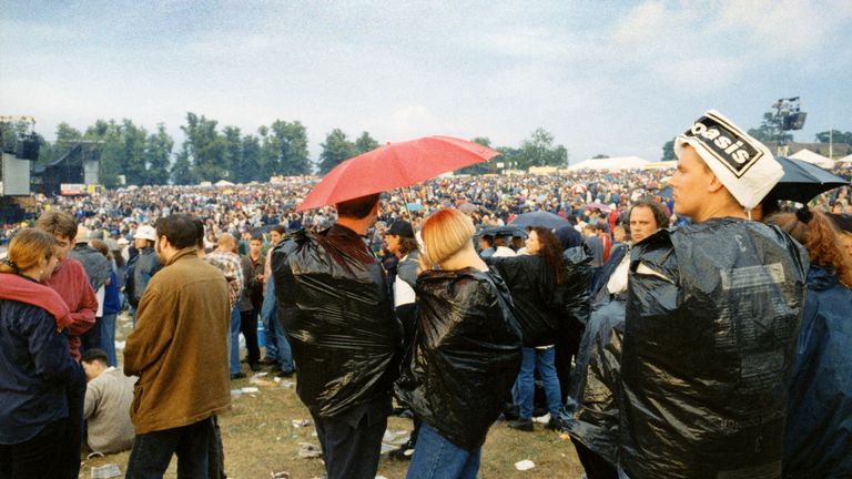 The crowd at one of the Oasis Knebworth gigs in 1996. Pic: Michael Spencer Jones