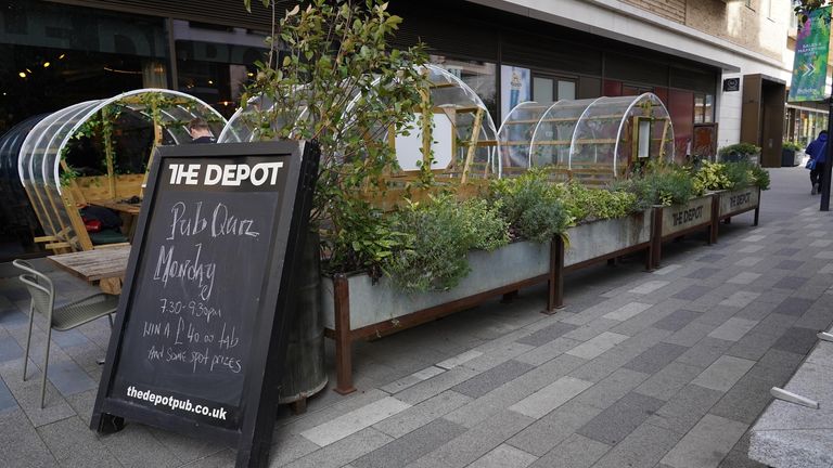 The Depot bar in Pegler Square, Kidbrooke Village where Sabina Nessa was due to meet a friend on Friday. The 28-year-old teacher had been walking to meet a friend at the pub in south east London, on a journey that should have taken just five minutes when she was fatally attacked near Cator Park. Picture date: Thursday September 23, 2021.