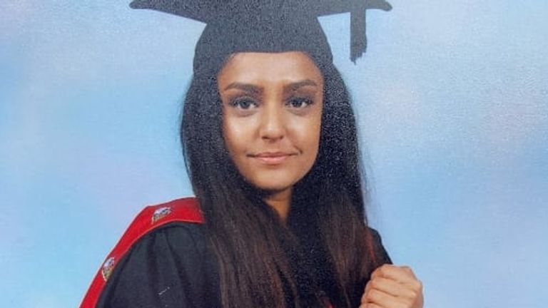 Sabina Nessa&#39;s body was identified on Monday. Pic: Met Police