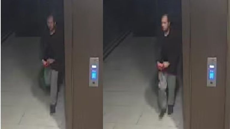 Police released CCTV footage of a separate man they wish to speak in relation to Ms Nessa&#39;s murder. Pic: Met Police