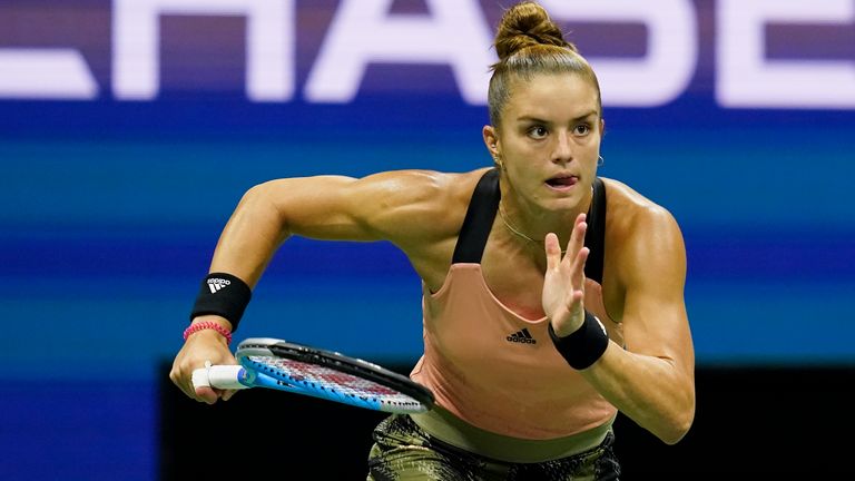 Maria Sakkari had to chase the match from the start Pic: AP