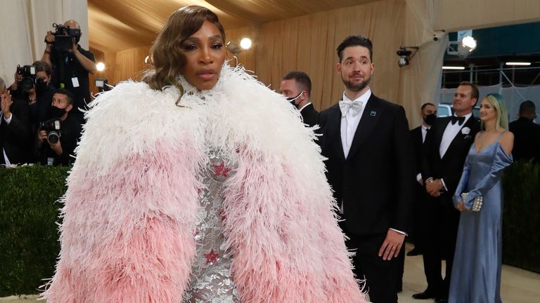 Metropolitan Museum of Art Costume Institute Gala - Met Gala - In America: A Lexicon of Fashion - Arrivals - New York City, U.S. - September 13, 2021. Tennis player Serena Williams. REUTERS/Mario Anzuoni