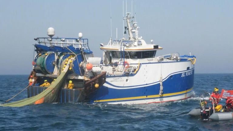 a state of emergency has been declared in the English Channel by fishing groups and charities.
