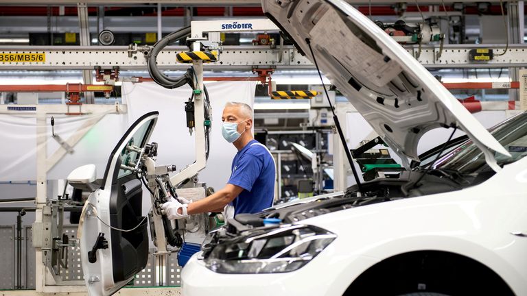 Volkswagen assembly line