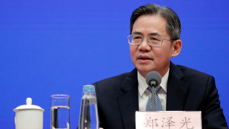 L'ambassadeur Zheng Zeguang a condamné le tribunal