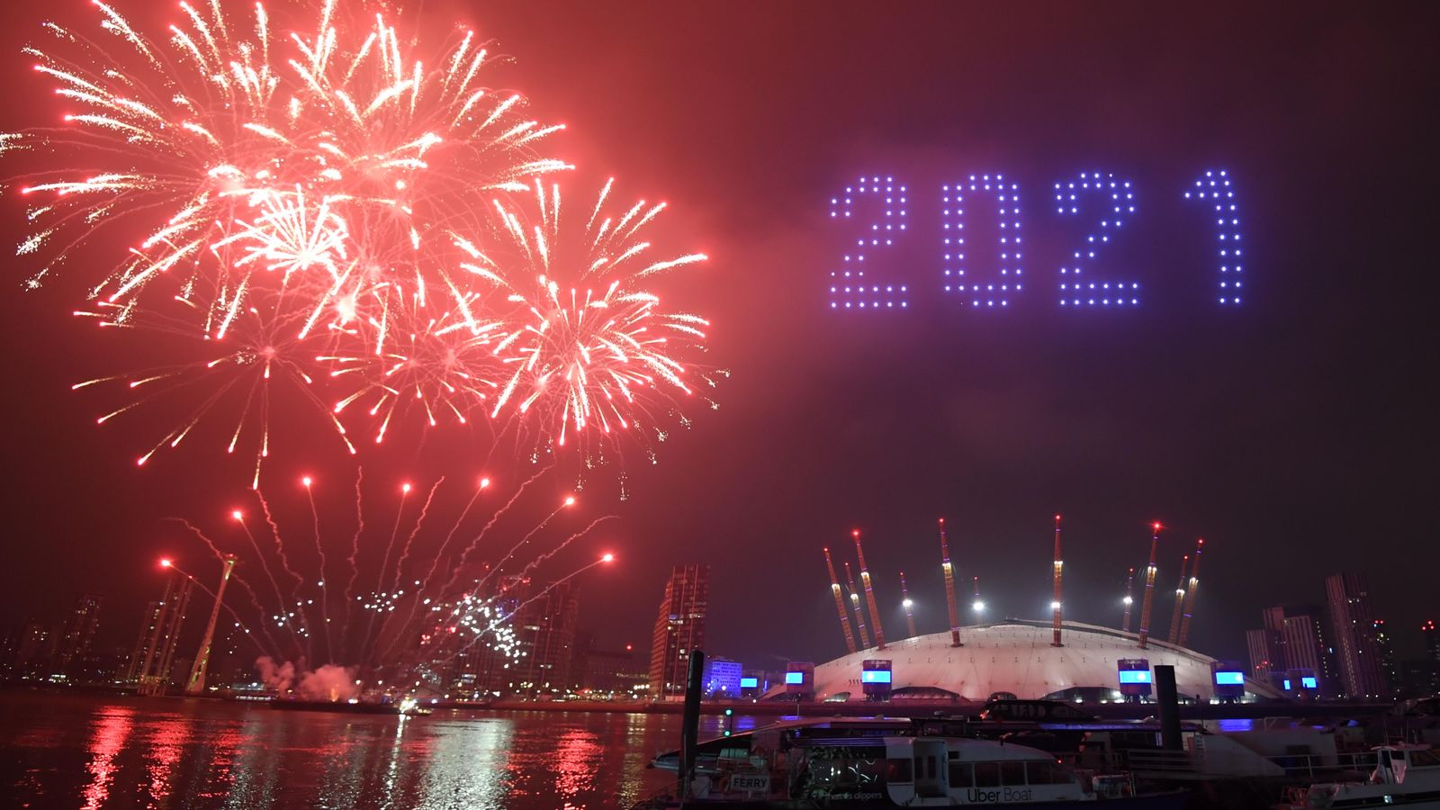 COVID-19: New Year's Eve Firework Display Over Thames In London ...