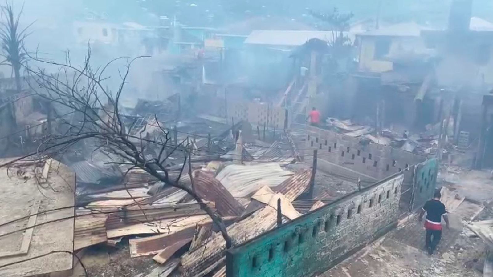 Honduras fire Widespread destruction as inferno tears through