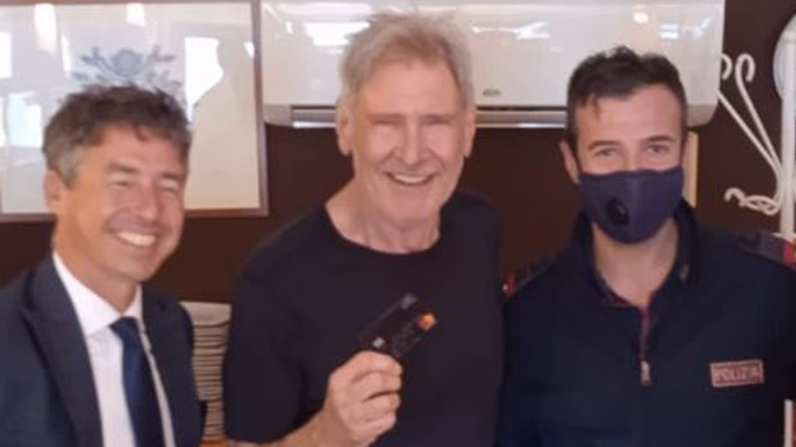 Harrison Ford’s lost credit credit returned after being found by tourist in Sicily