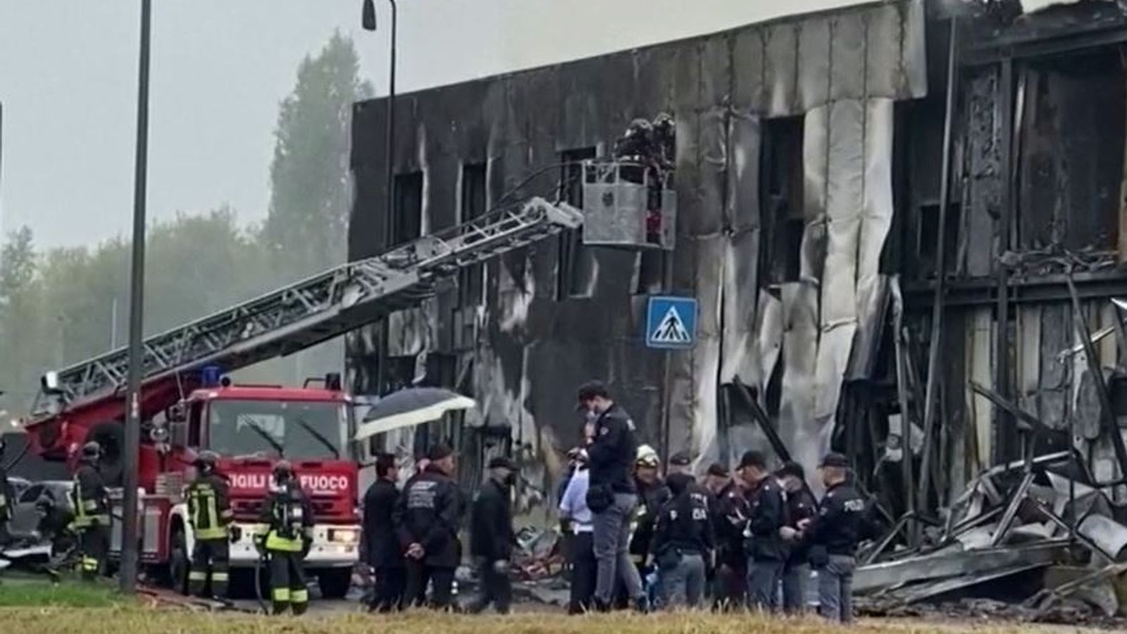 Milan plane crash: 'No survivors' in accident in San Donato Milanese ...