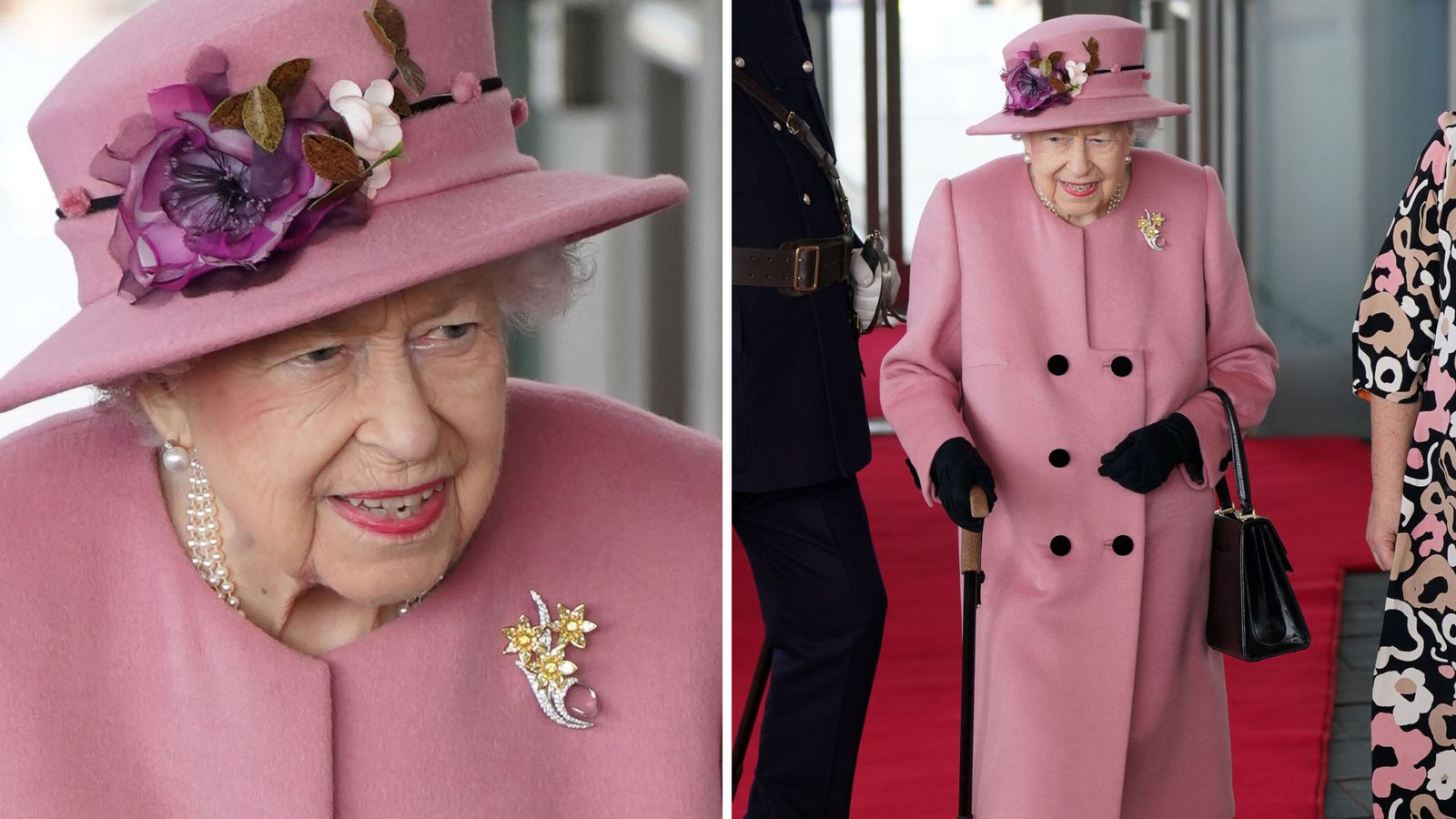 The Queen uses walking stick again as she visit Wales for first time in ...