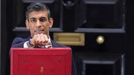 Chancellor of the Exchequer Rishi Sunak leaving 11 Downing Street, London before delivering his Budget to the House of Commons. Picture date: Wednesday October 27, 2021.