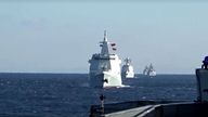 Russia and China naval patrol