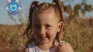 Cleo Smith went missing in the early hours of Saturday. Pic: WA Police