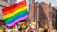 Pride parade flags with beautiful rainbow colors. Pic: iStock