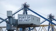 File photo dated 11/11/20 of a Port of Belfast sign at Belfast Harbour. The EU will later outline a range of proposals aimed at resolving the political stand-off over Brexit&#39;s Northern Ireland Protocol. Issue date: Wednesday October 13, 2021.