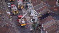 A man and woman are in a serious condition in hospital after a suspected explosion at a house in Portsmouth.