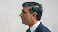 Chancellor of the Exchequer Rishi Sunak arrives at BBC Broadcasting House to appear on The Andrew Marr show