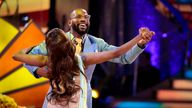Ugo Monye and Oti Mabuse during the second episode of Strictly Come Dancing 2021