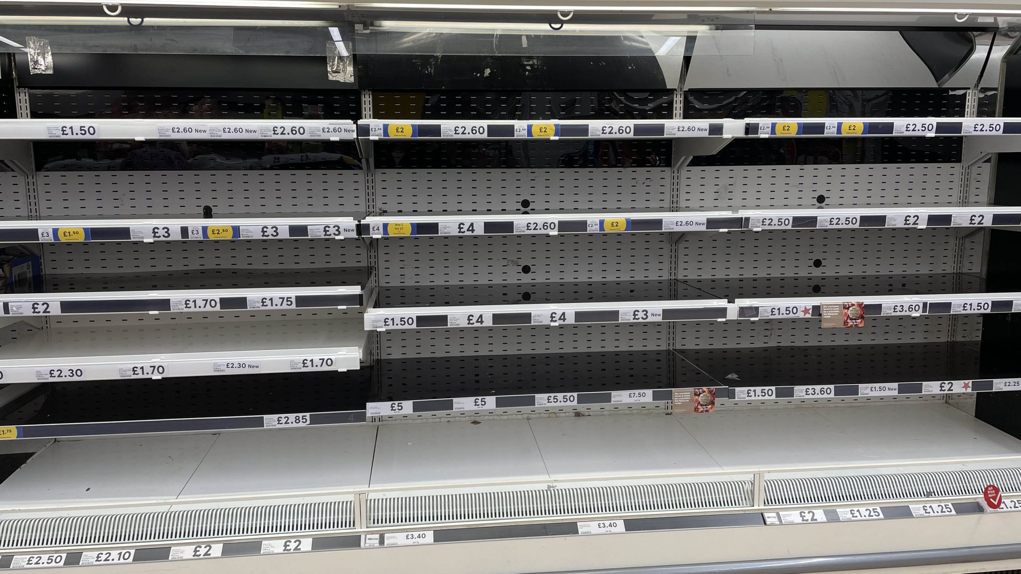Uk Rpi Cpi Graph Tesco workers set for pre-Christmas strike action sparking empty ...