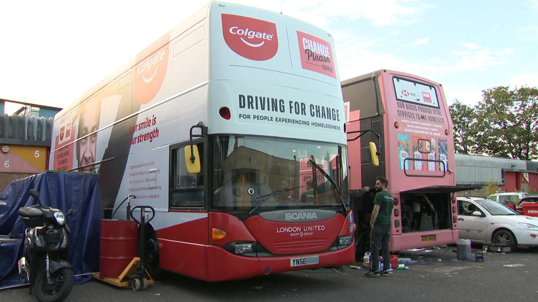 London buses fitted out to help the homeless as winter looms | UK News ...