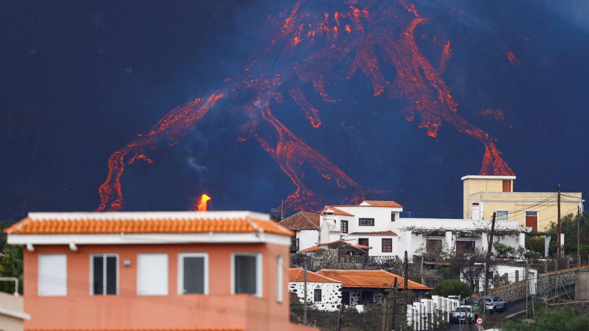 La Palma volcano declared more active than ever as it spews 'giant lava ...