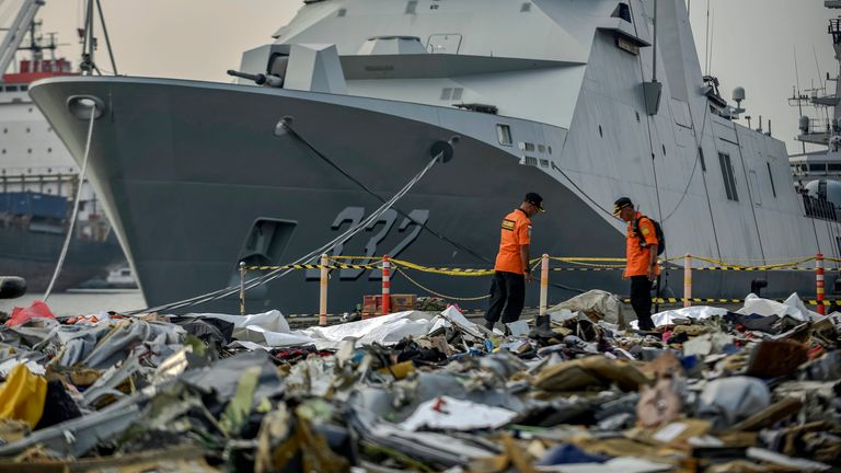 Resim: Endonezya'daki Lion Air kazasından kaynaklanan AP enkazı