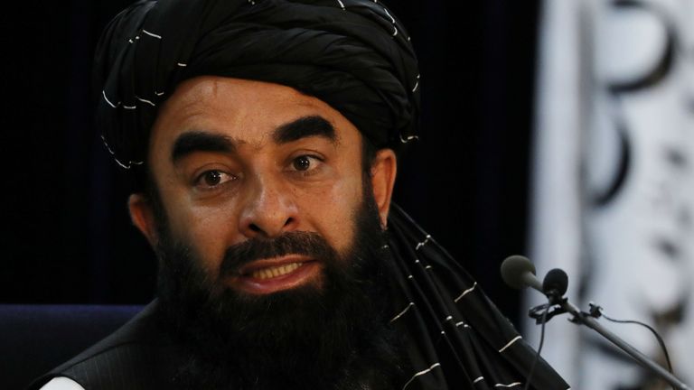 Taliban spokesman Zabihullah Mujahid 