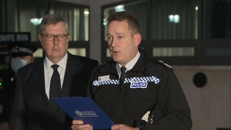Essex Police say the investigation is in its very early stages, and is being led by counter-terrorism police.