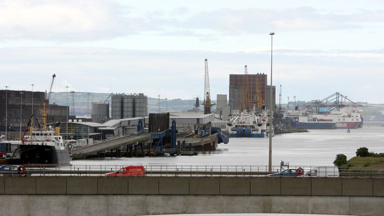 Belfast Port in Belfast city centre