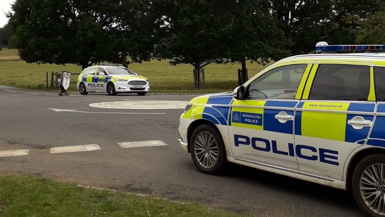 Royal Parks Police (pictured) confirmed they were doing &#39;reassurance patrols&#39; in Richmond park