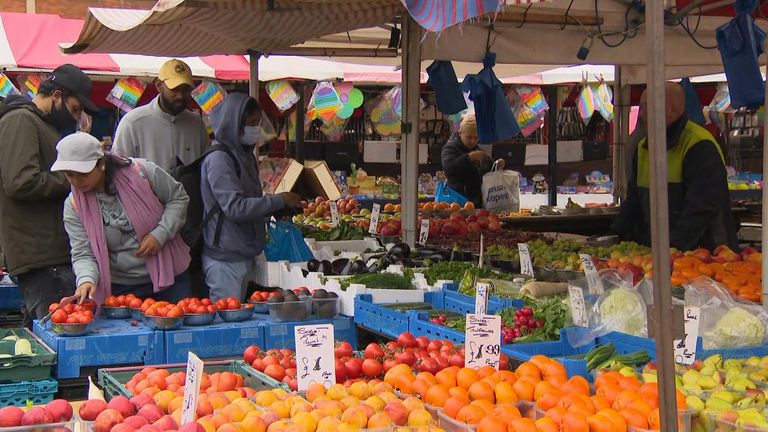 Sky News visited Northampton market to find out how young people are being affected by the cost of living crisis