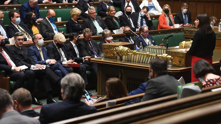 Labour's Rachel Reeves responds to the budget Pic: UK Parliament/Jessica Taylor