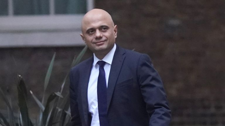 Health Secretary Sajid Javid arriving in Downing Street, London, to attend a Cabinet meeting ahead of Chancellor Rishi Sunak delivering his Budget to the House of Commons. Picture date: Wednesday October 27, 2021.
