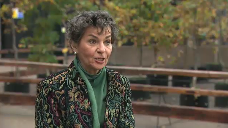 Christiana FIgueres speaks to Sky News ahead of COP26