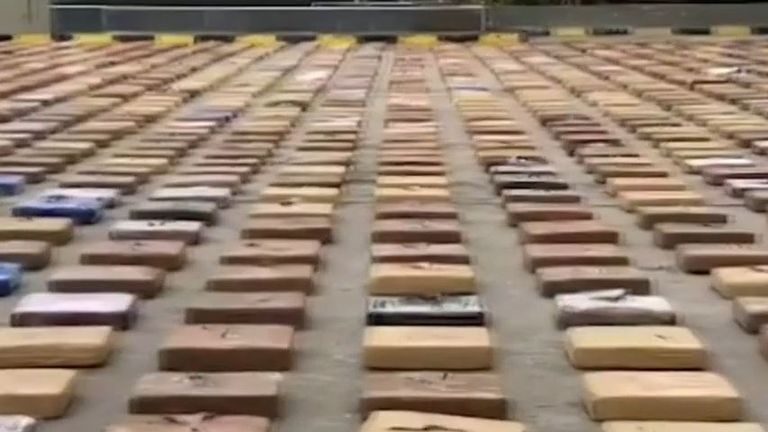 Enormous haul of cocaine seized by authorities in Colombia
