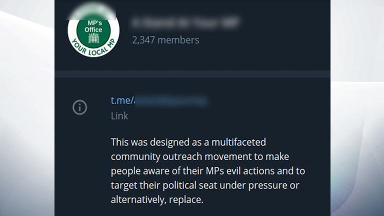 One group, with around 2,350 members, say they are pressuring MPs because of their &#39;evil actions&#39;