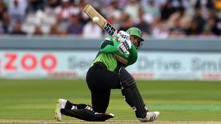 Southern BraveÕs Quinton de Kock during The Hundred match at Lord&#39;s, London. Picture date: Sunday August 1, 2021.