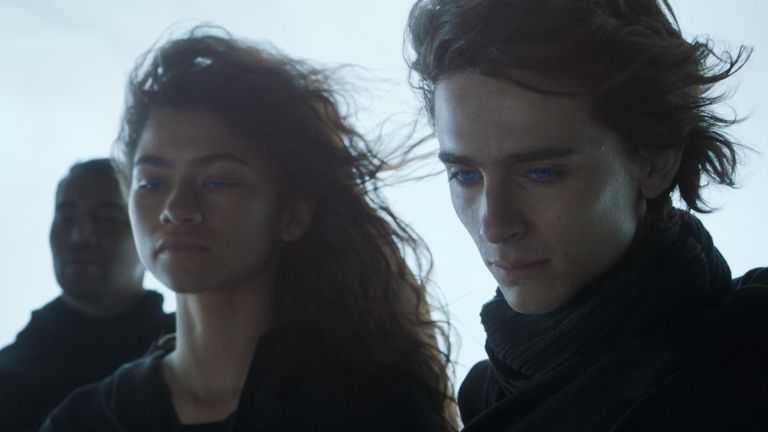 Zendaya as Chani and Timothee Chalamet as Paul Atreides in Dune. Pic: Warner Bros/ Legendary Pictures