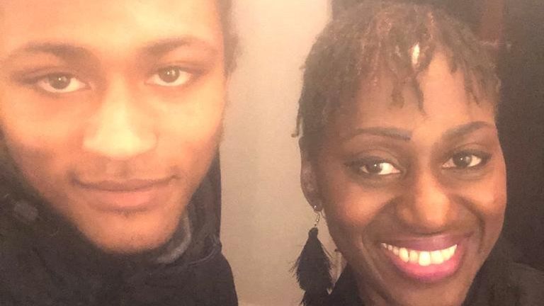 Ethan Nedd-Bruce pictured with his mother Cherie: Pic: Cherie Nedd