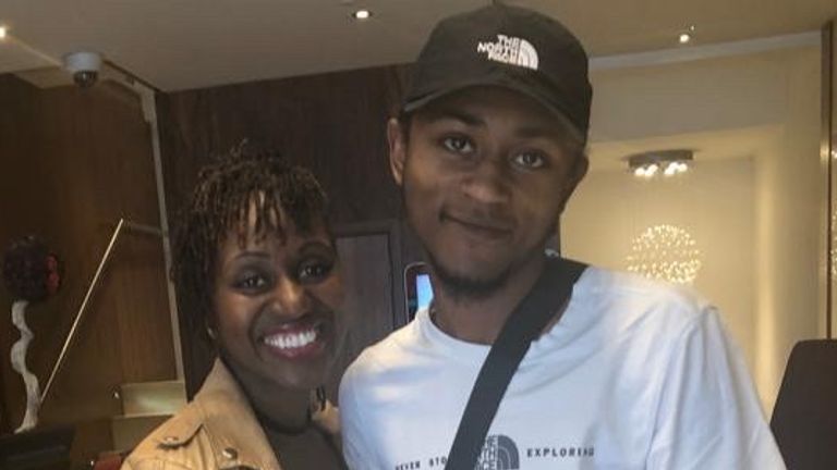 Ethan Nedd-Bruce pictured with his mother Cherie: Pic: Cherie Nedd