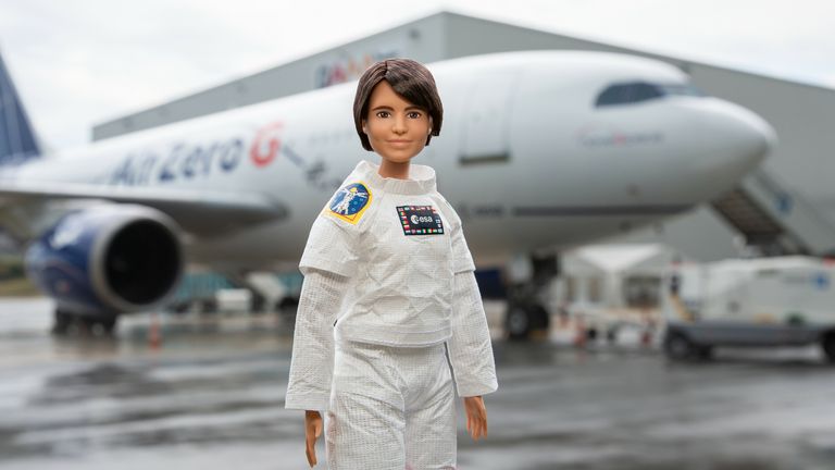 Undated handout photo issued by European Space Authority (ESA) of astronaut Samantha Cristoferetti&#39;s Barbie doll. The Barbie brand has teamed up with the ESA and its only active female astronaut to inspire young girls to see the science, technology, engineering, and mathematics (Stem) field as a viable career option. Issue date: Monday October 4, 2021.