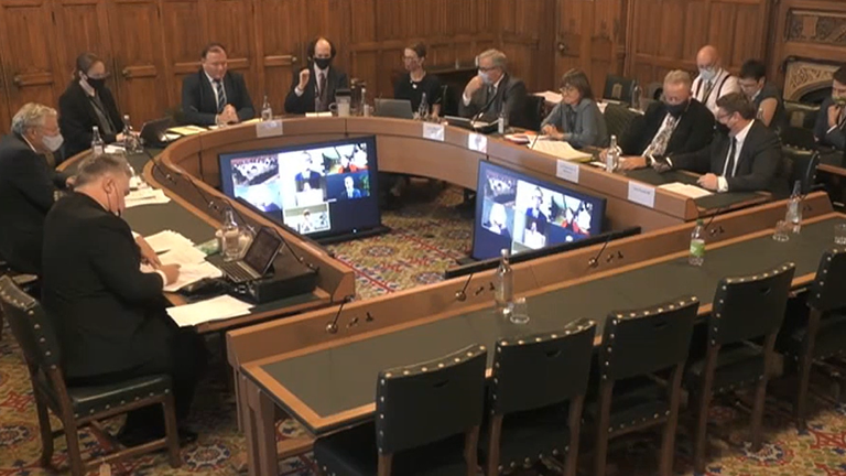 The parliamentary committee looking into the government&#39;s proposed new online safety law heard from Facebook&#39;s global safety head on Thursday. Pic: Parliament TV